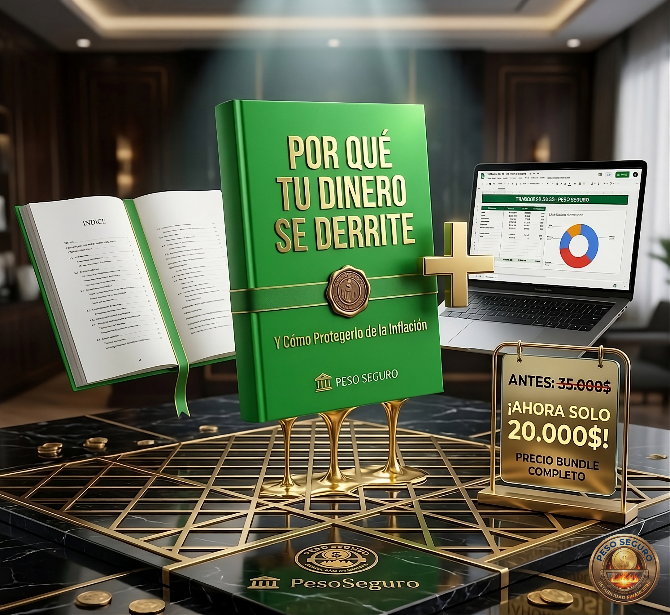 Bundle Peso Seguro — Ebook + 5 Plantillas para Blindar tus Finanzas